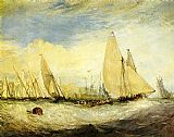 Joseph Mallord William Turner the Regatta beating to windward painting
